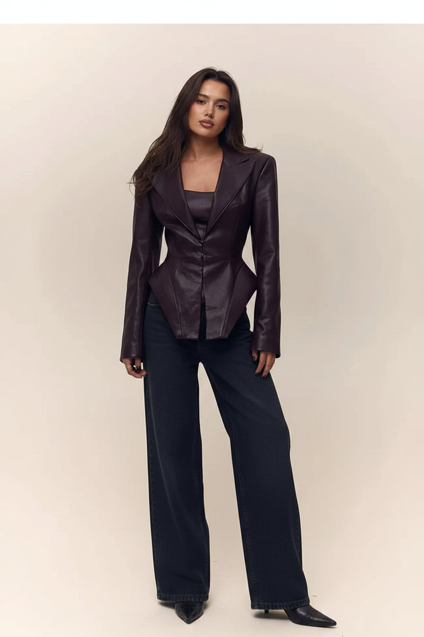 Veste cuir vintage