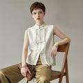 Blouse débardeur style qipao