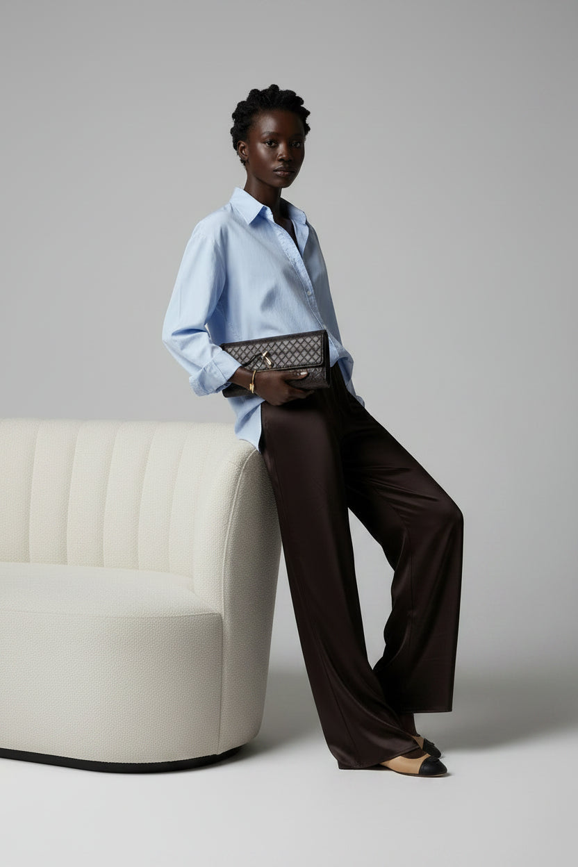 Pantalon fluide large