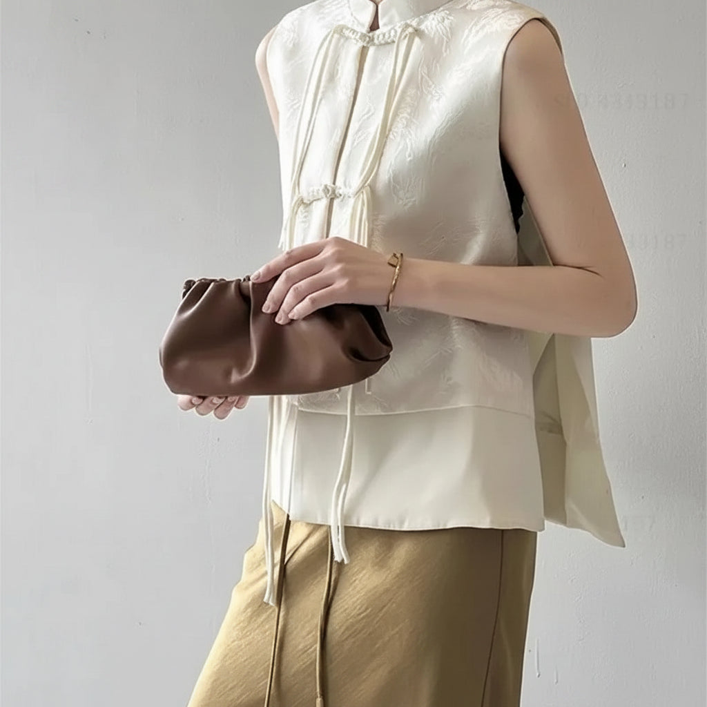 Blouse débardeur style qipao
